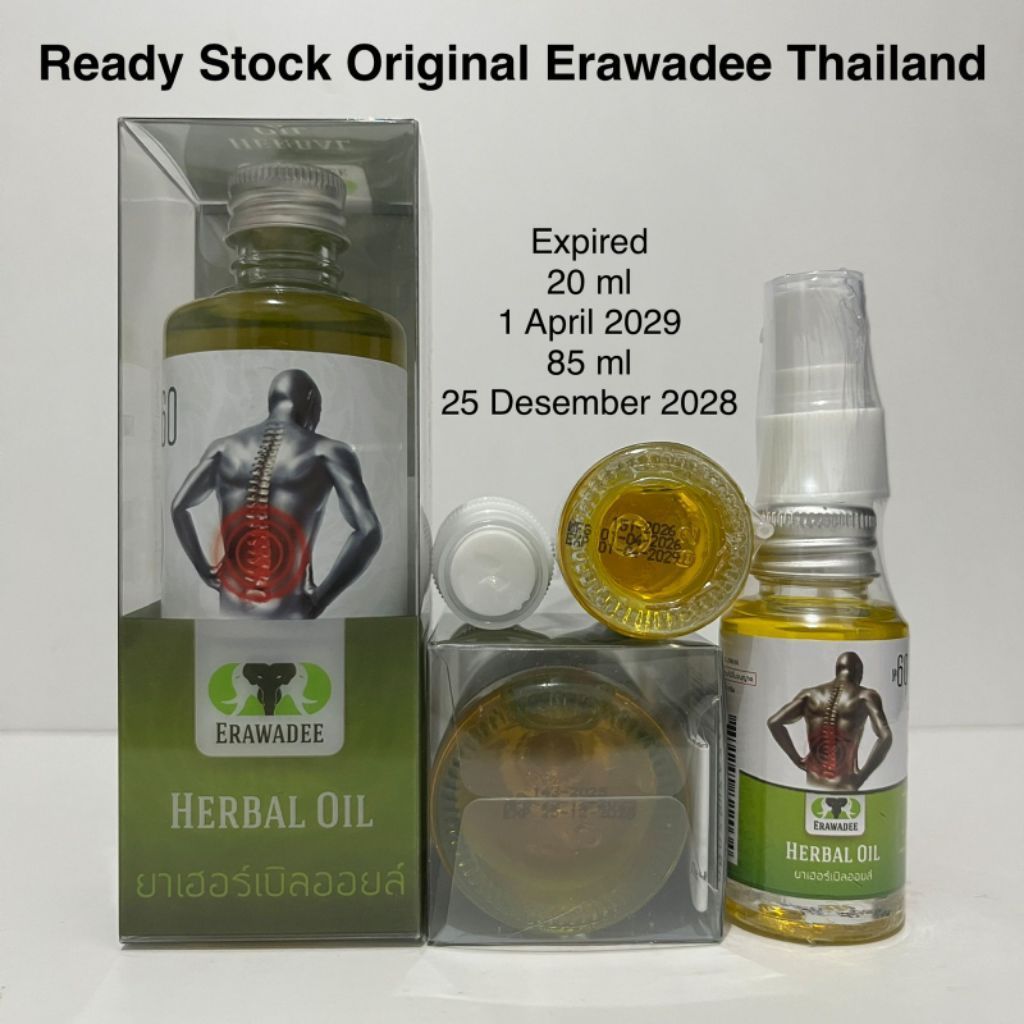 Erawadee Herbal Spray No. 60 85 ml Original dari Thailand / erawadee oil / minyak gosok erawadee