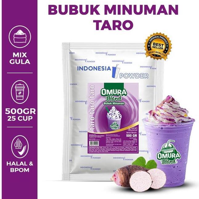 Omura Blend Bubuk Minuman Rasa Taro Powder Drink Gr Omura Powder
