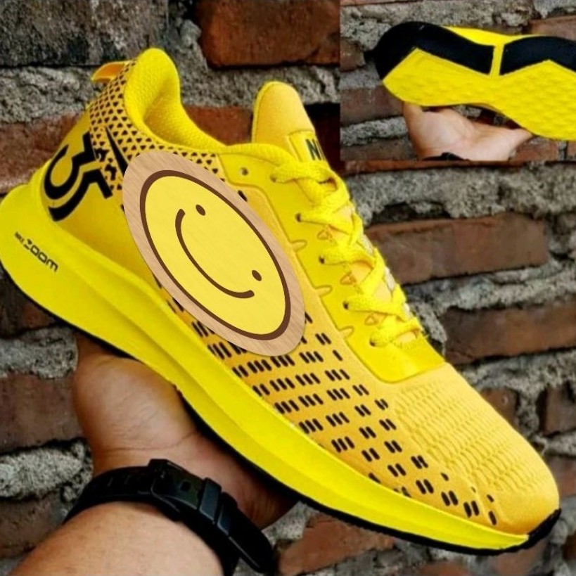 (COD) 100% PREMIUM SNEAKERS SEPATU OLAHRAGA PRIA SNEAKER PEGASUS TURBO LARI SPORT35 Kuning Yellow Ca