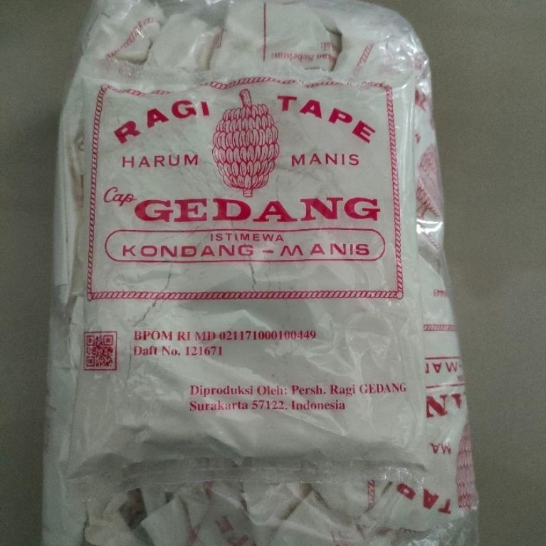 Ragi tape singkong CAP GEDANG ecer 1 sachet