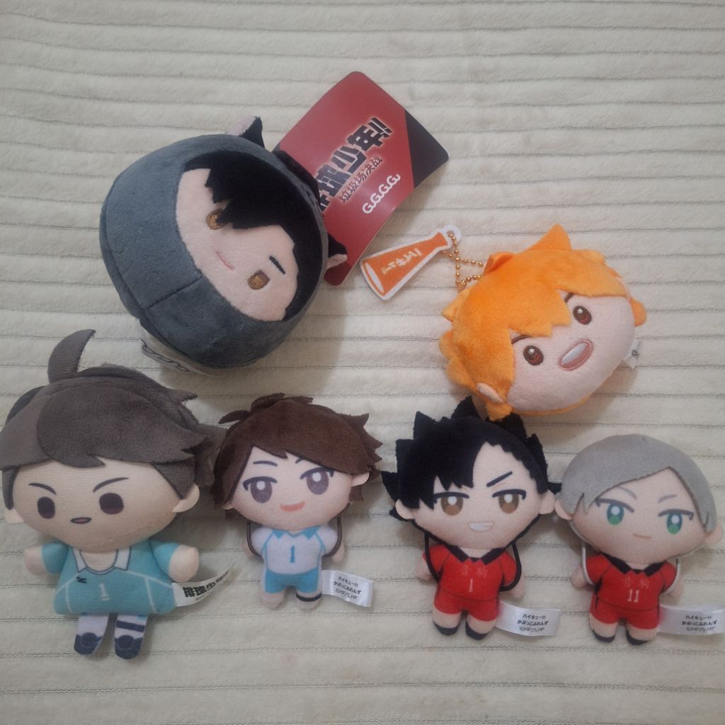 Haikyuu Plush Charm with Tag Oikawa Toru Kuroo Tetsuro Hinata Shoyo Lev