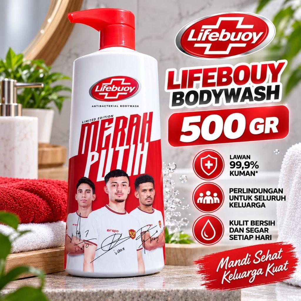 Lifebouy bodywash botol 500 gr/ Sabun mandi cair botol 500 gr