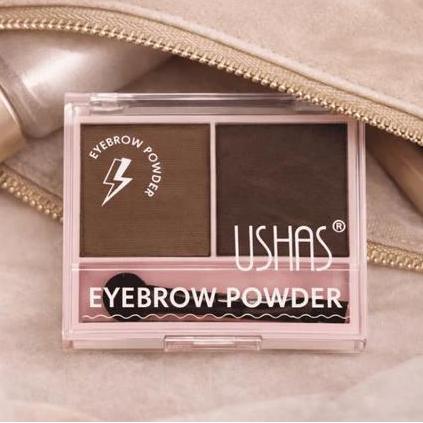 Begionezz - USHAS EYEBROW POWDER 2IN1 BPOM - EYEBROW POWDER USHAS BPOM