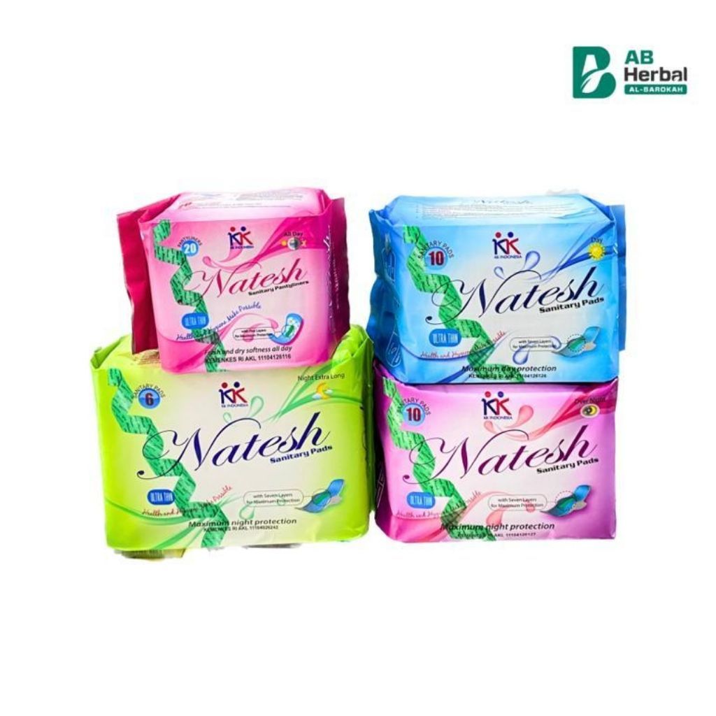NATESH PANTY LINER PEMBALUT SIANG MALAM