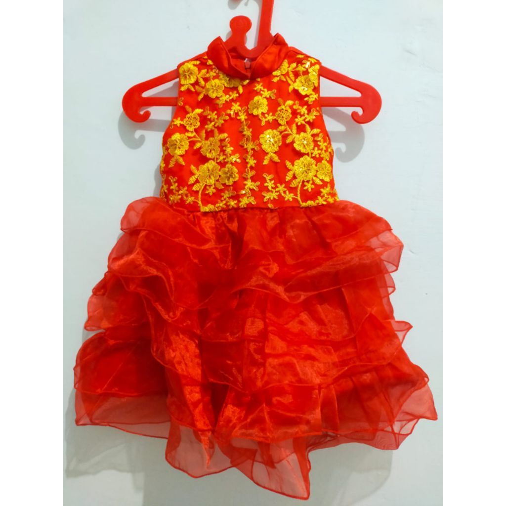 Preloved gaun imlek anak preloved dress imlek anak