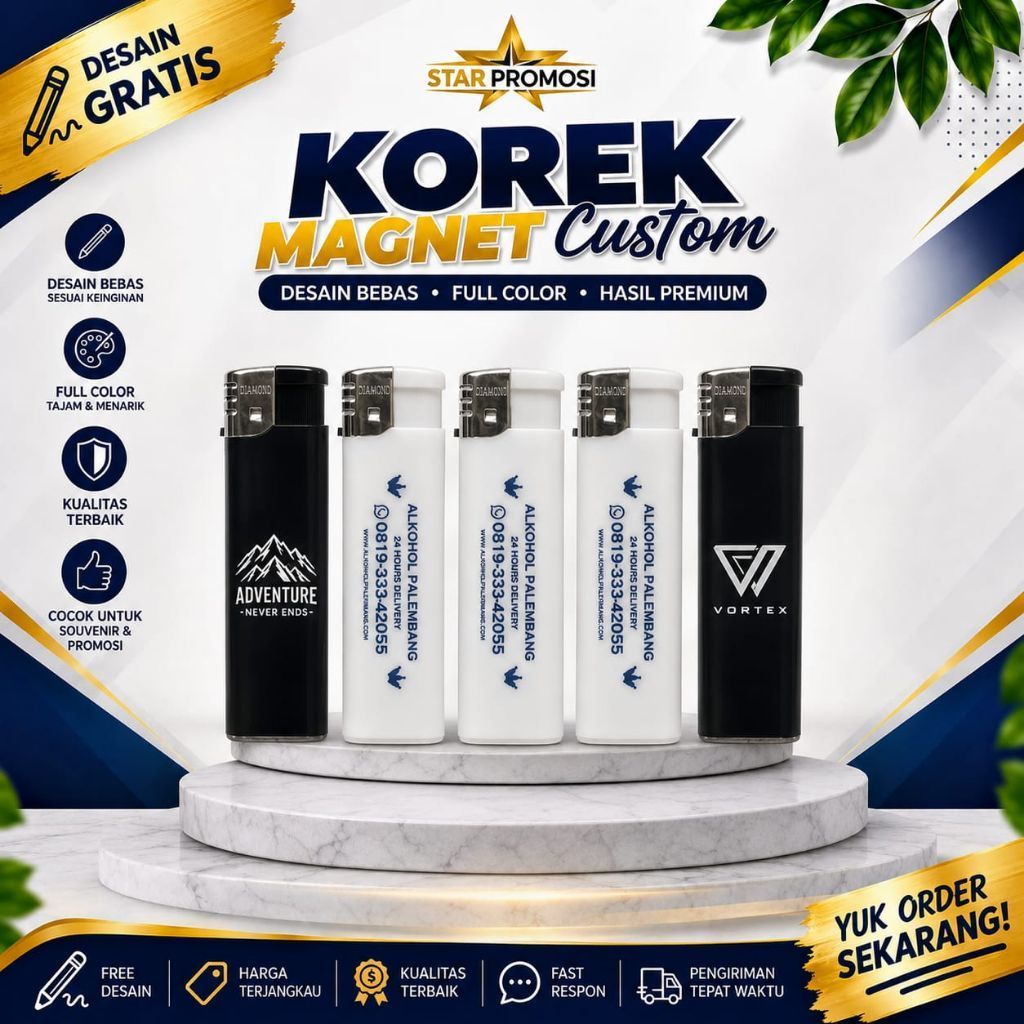 korek api gas custom/korek cetak logo