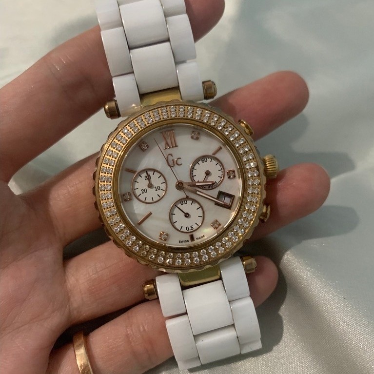 GC Ceramic Watch White for Woman 42mm
