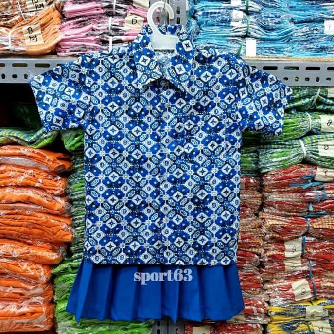 Seragam batik anak Tk/Paud/ Stelan batik anak tk/Paud/Seragam batik anak Tk lengan pendek/Seragam ba