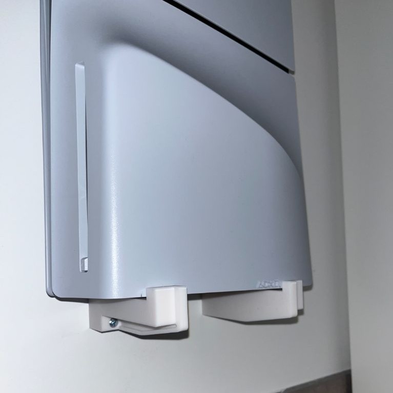 PS5 Slim Disc Wall Mount. Support mural PS5 slim disc