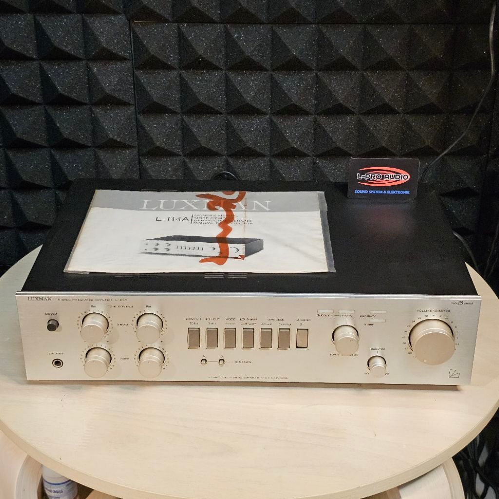 Amplifier LUXMAN L-114A NOS Original Japan Unit baru stok lama