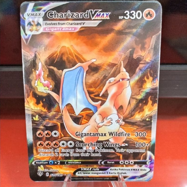 Kartu Pokemon Charizard volcano VMax