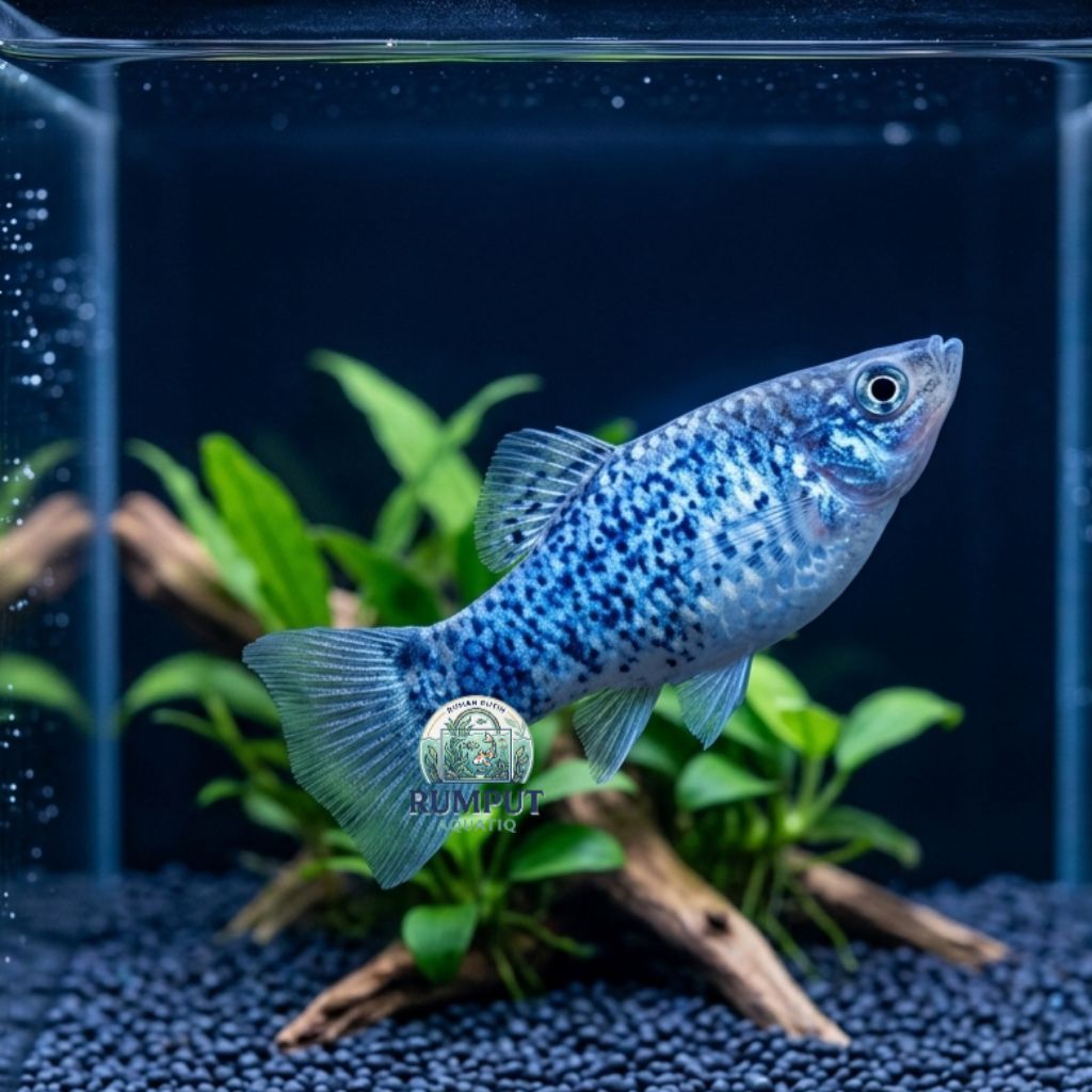 PLATY GLOW BLUE Ikan Hias Air Tawar Aquascape Hiasan Akuarium Platy Neon
