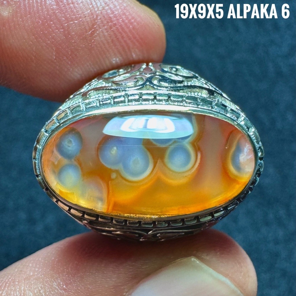 Cincin Batu Akik Natural Lafadz Allah