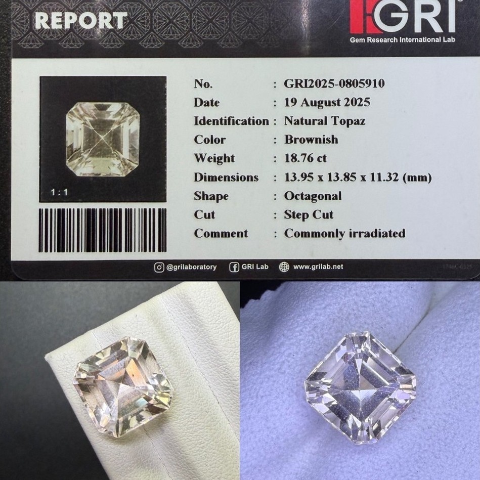 natural batu alam yellow topaz RR topaz langkah lab GRI