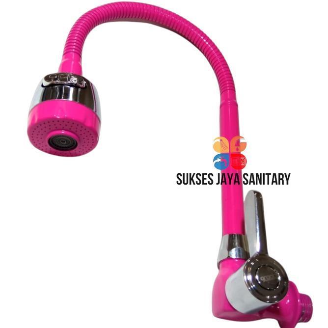 Kran Cuci Piring Warna Pink Variasi Handel Drad 12 Air Keran Wastafel Kran Air