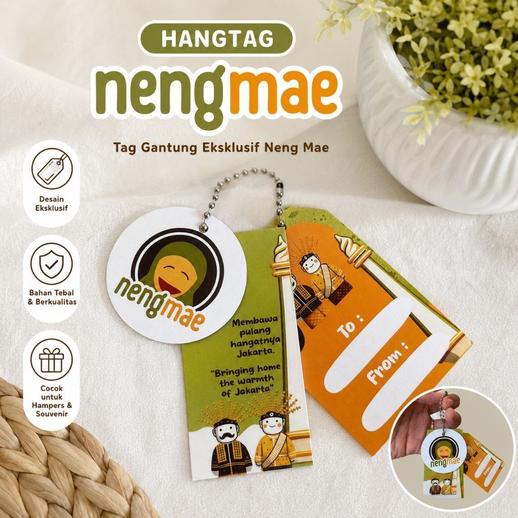 Hang Tag Eksklusif Neng Mae 3 in 1