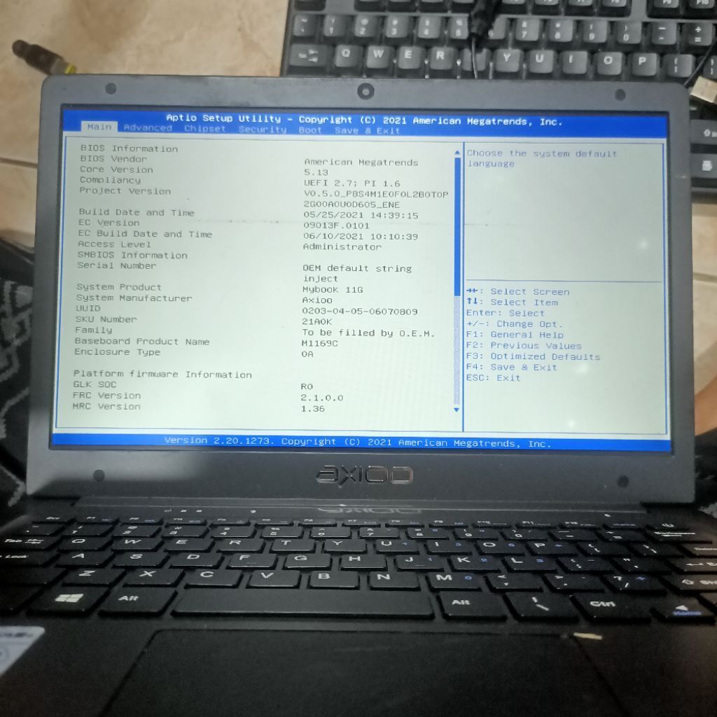 mobo/motherboard Axioo mybook 11g normal tested windows