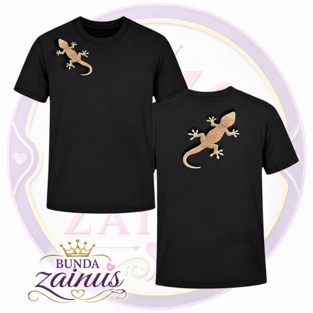 Kaos Anak Dan Dewasa Mutif TOKEK Cotton 30s Kaos Distro Kaos Satuan Unisex Kualitas Premium