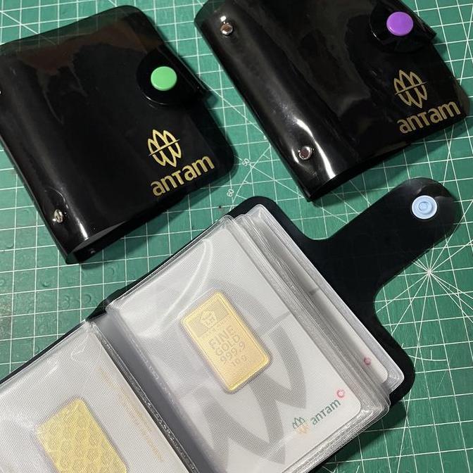 Album Dompet Logam Mulia Emas Antam Tempat Penyimpanan Card Atm
