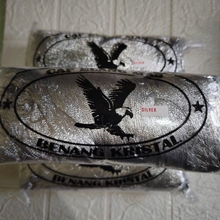 BENANG KRISTAL CAP ELANG MAS SILVER