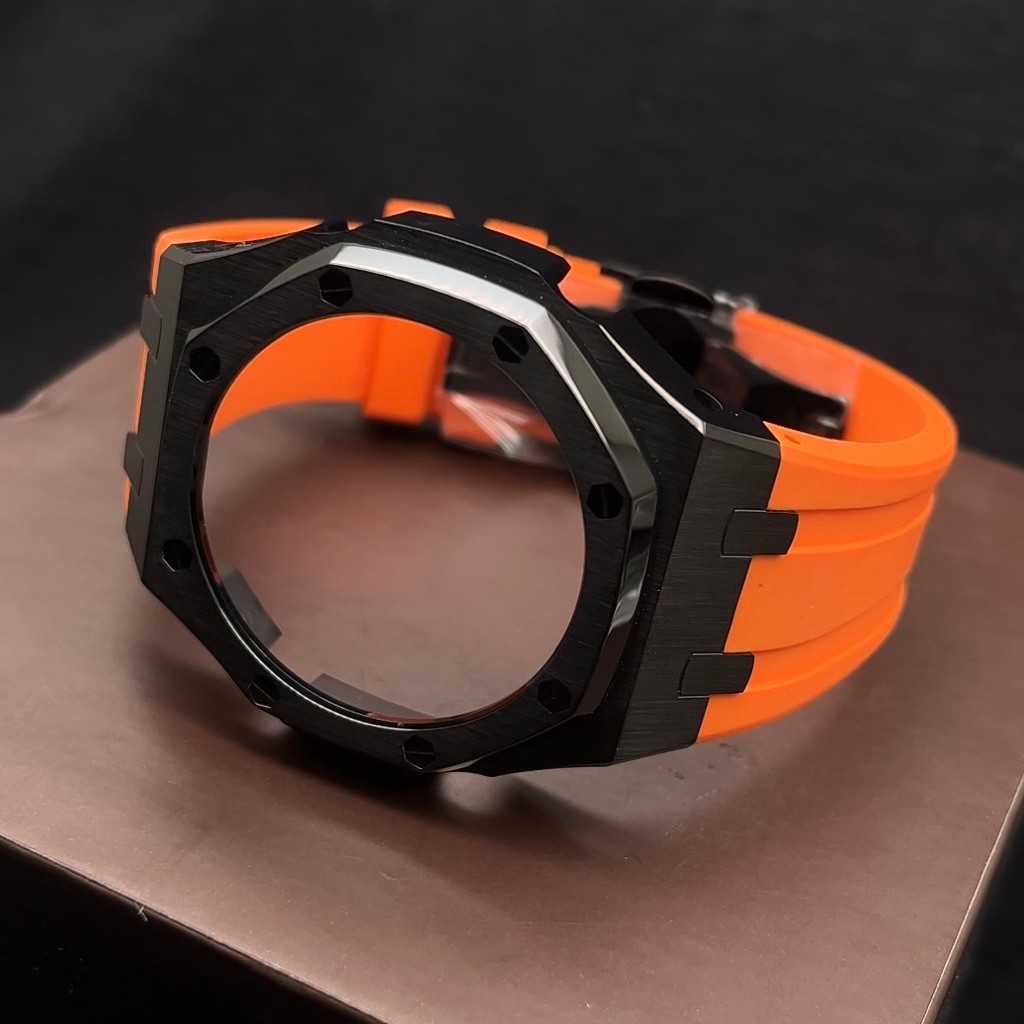 Bnb G-Shock GA-2100/GA-B2100 Case AP Black Rubber Orange