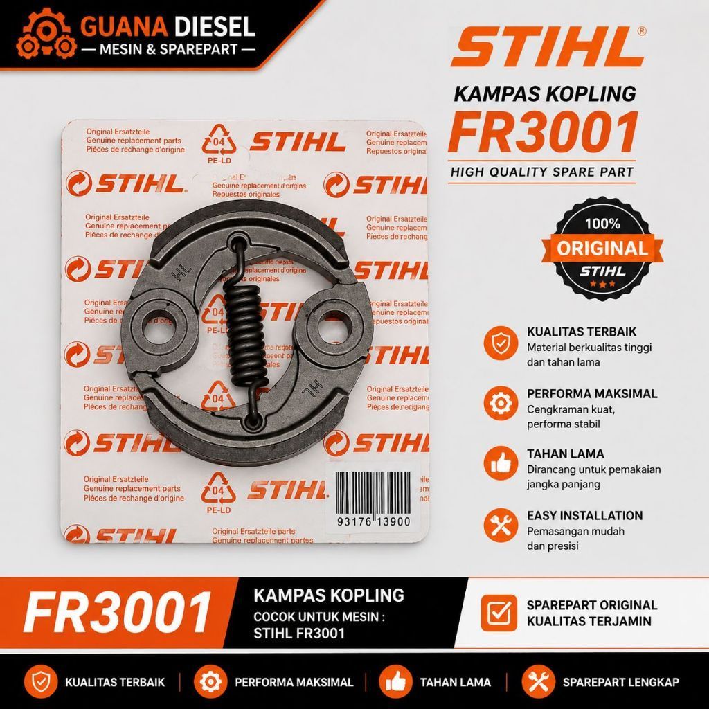 Kampas kopling STHIL FR3001 Clutch shope Mesin Potong Rumput STHIL ORIGINAL