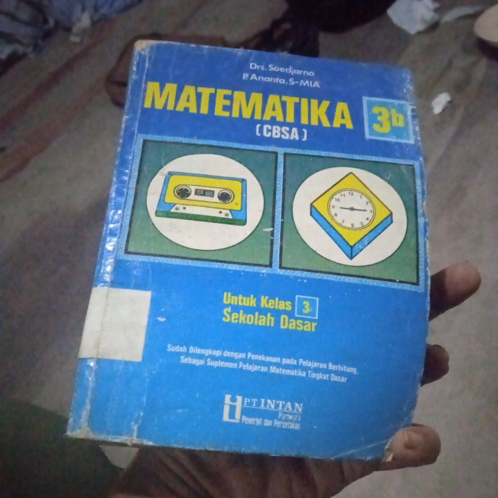 buku Matematika 3b cbsa, untuk kelas 3 SD, buku original jadul