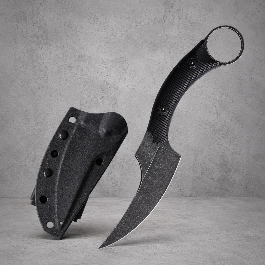 Karambit Rambo P1413 Survival Knife D2 – Pisau Outdoor Camping Karambit Rambo P1413