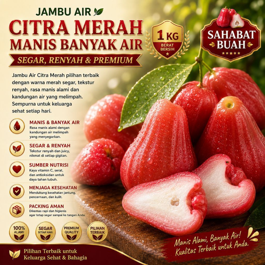 Buah Jambu Citra Merah / Jambu Air Merah 1kg