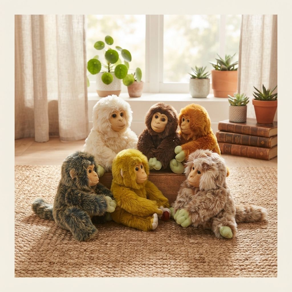 Promo Boneka Mainan Kera Mini || Boneka Monyet Mesin Capit 20cm