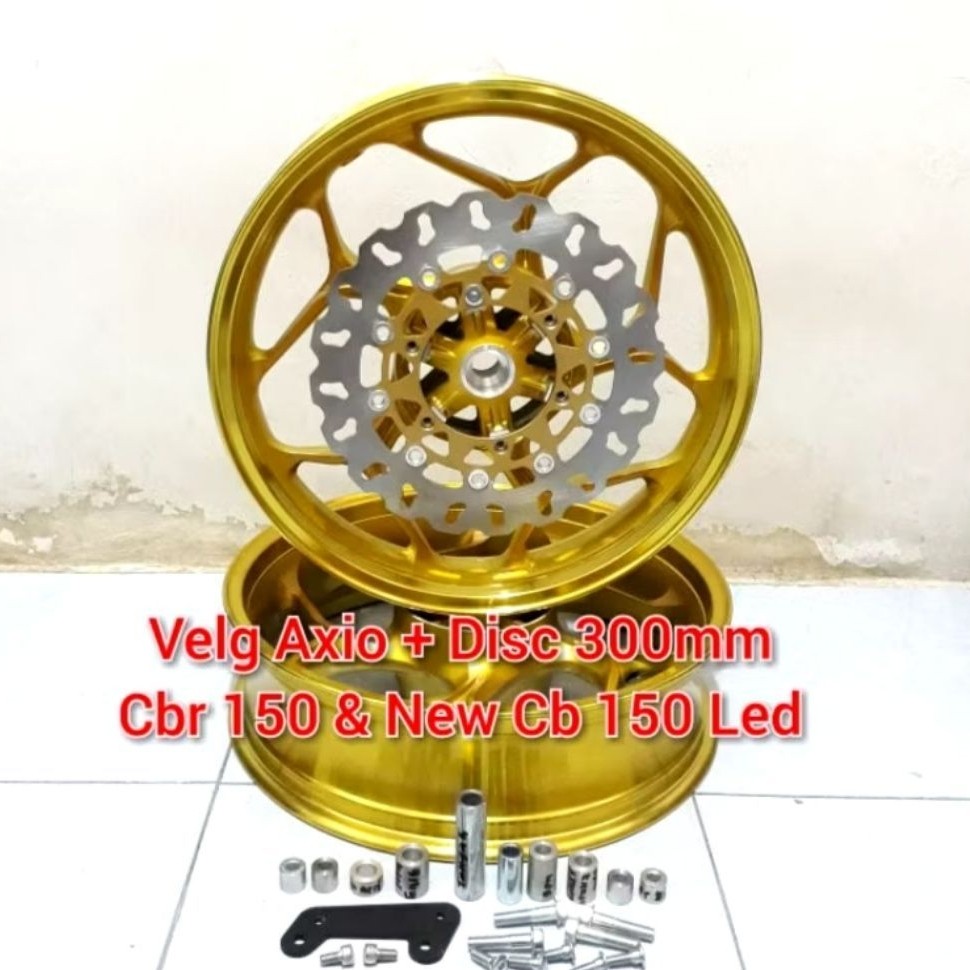 Paket Velg Axio & Ban Pirelli & Swing Arm Delkevic Cbr 150 facelift k45g Cbr150 lokal k45 New Cb150R