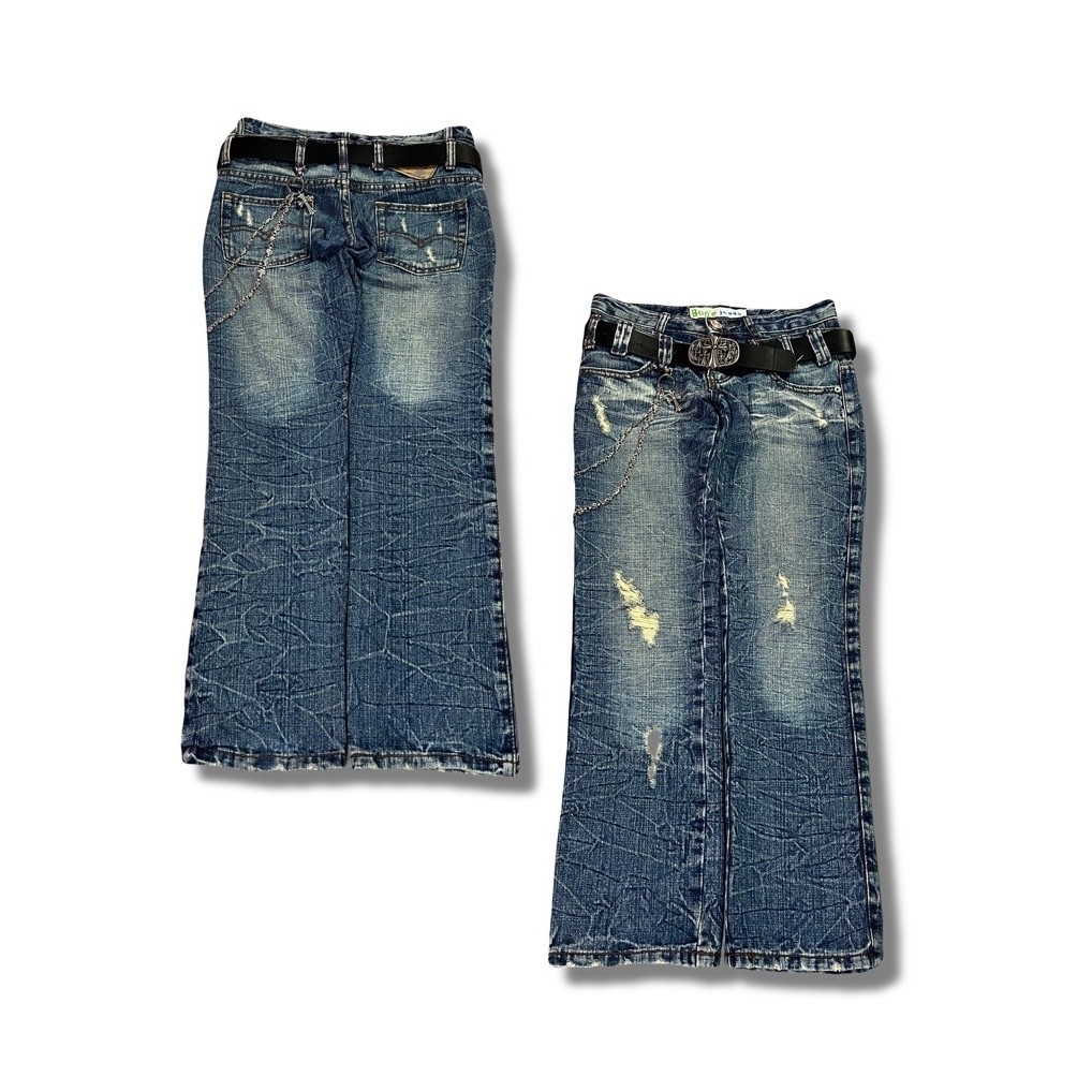 The Boo’s Jeans Double Waist Distressed Japan Style | PPFM NYLAUS TORNADO MART Style
