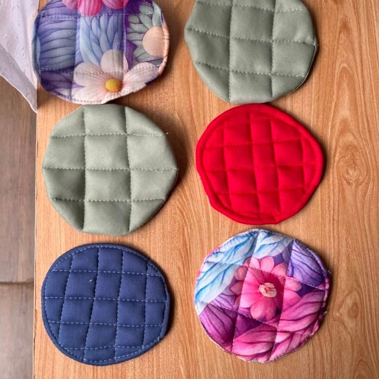 Souvenir Coaster Kain Tatakan Alas Gelas Kain Serap Air Aesthetic