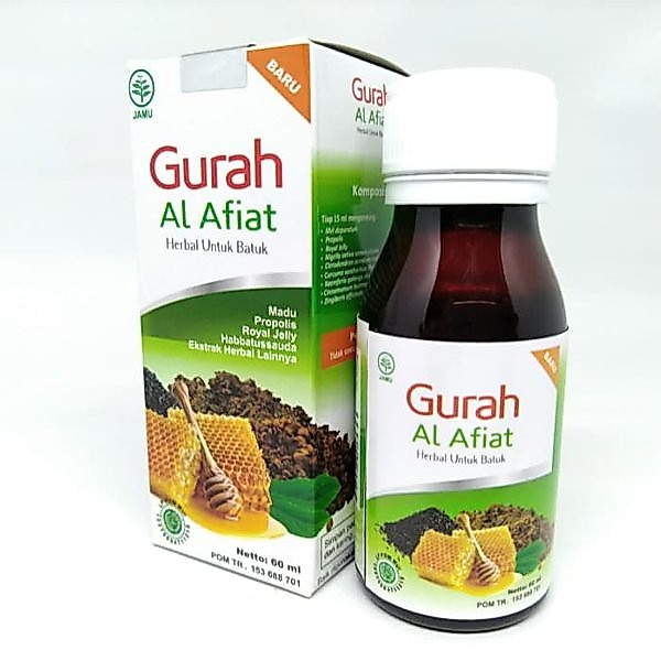 Sirup Gurah Al Afiat Obat Herbal Batuk Untuk Dewasa dan Anak 60 ml