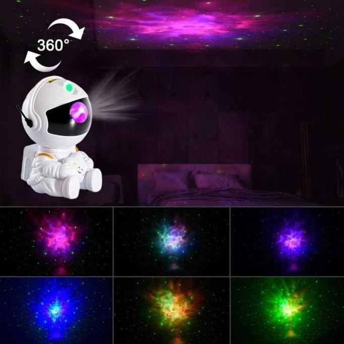 Taffled Lampu Proyektor Astronaut Galaxy Star Nebula Space