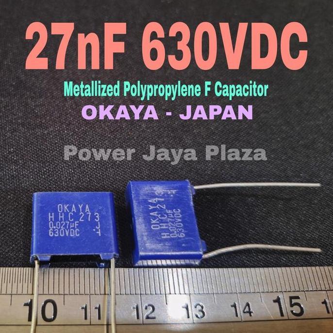KAPASITOR 0.027UF 27N 27NF 630V 630VDC ORIGINAL OKAYA MADE IN JAPAN PJP79