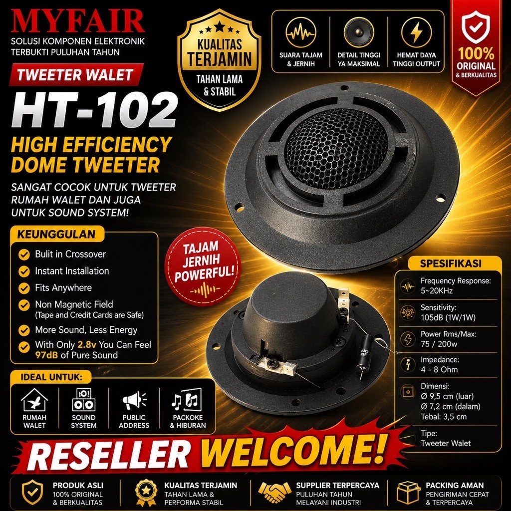 TWEETER WALET TWEETER WALLET TWEETER SPEAKER WALET