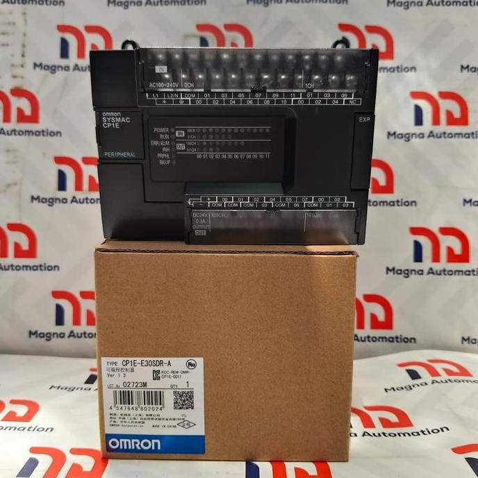 TERBARU - OMRON PLC CP1E-E30SDR-A PLC OMRON CP1E E30SDR A