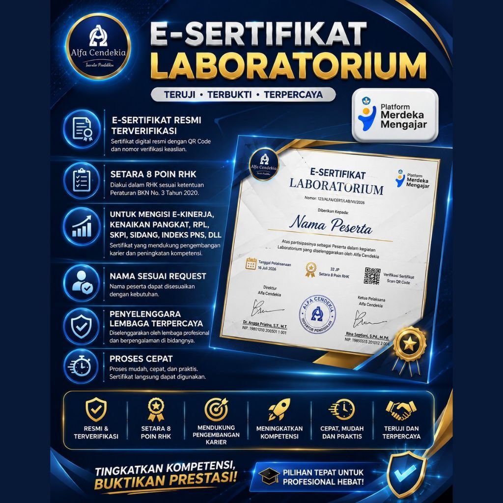 Sertifikat Webinar Laboratorium