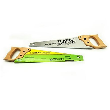 TEKIRO GERGAJI TANGAN GAGANG KAYU 18 INCH 2 MATA / GERGAJI KAYU GAGANG KAYU / TOOLS - ALAT PERKAKAS