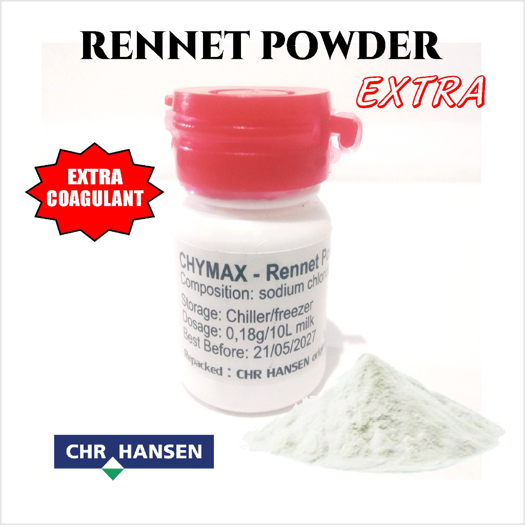 RENNET KEJU Powder Extra 10 gram Halal Untuk Pembuatan Aneka Jenis Keju