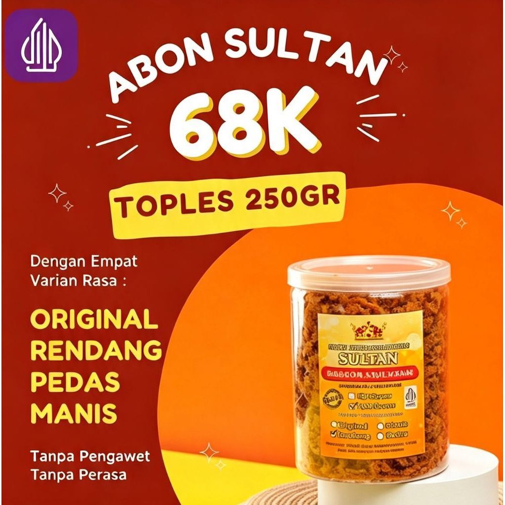 Abon Sultan Ayam Kampung 250gr Gurih Sehat