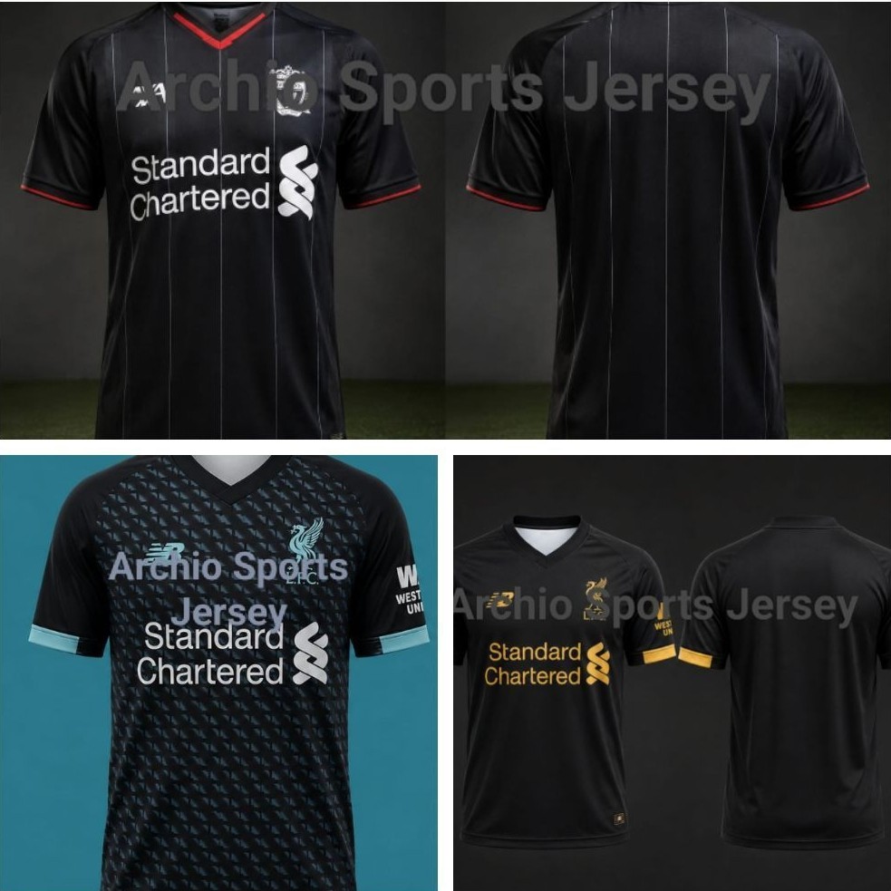 Special Kids Moment Jersey Custom Black Series Liverpool FULL PRINTING