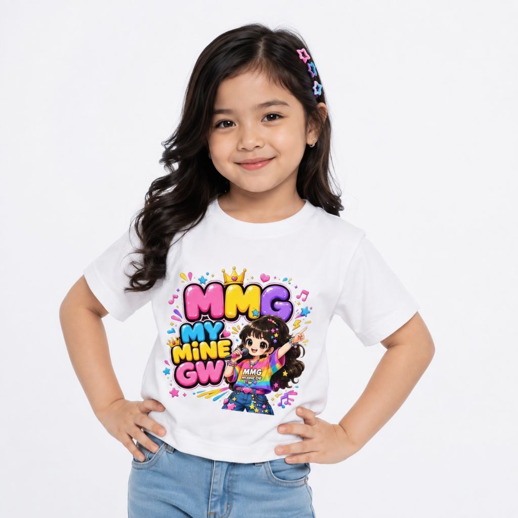 Kaos Anak Perempuan MMG sing 2-9 Tahun 60 Bahan Adem