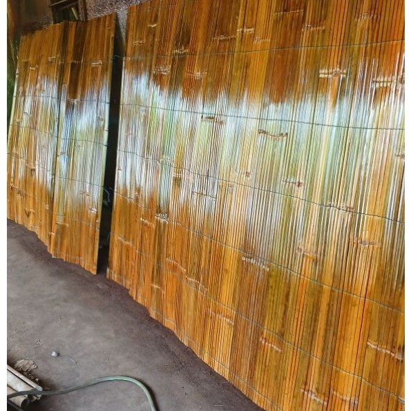 TIRAI BAMBU  , krey ,kerey , kerai biasa dan vernis  uk 1.5 x 2 meter