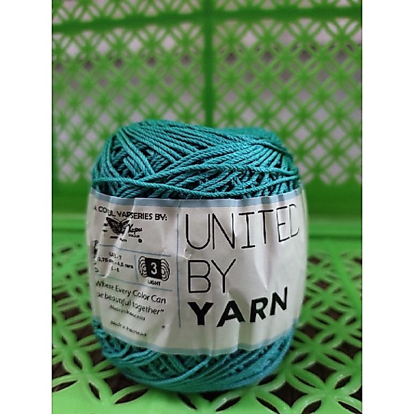 benang Rajut Polyester hijau tosca d27