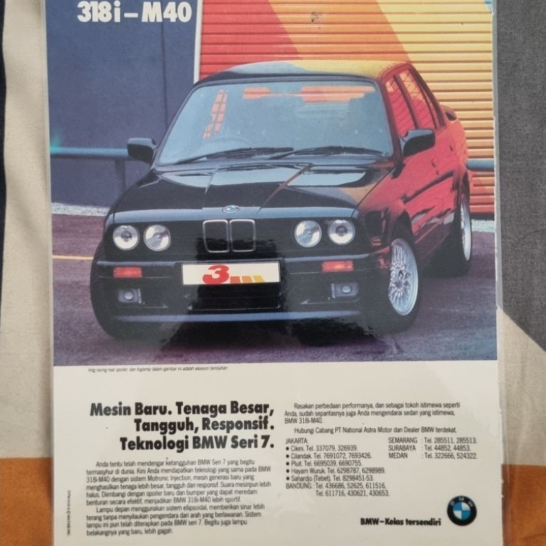 poster bmw e30 original.