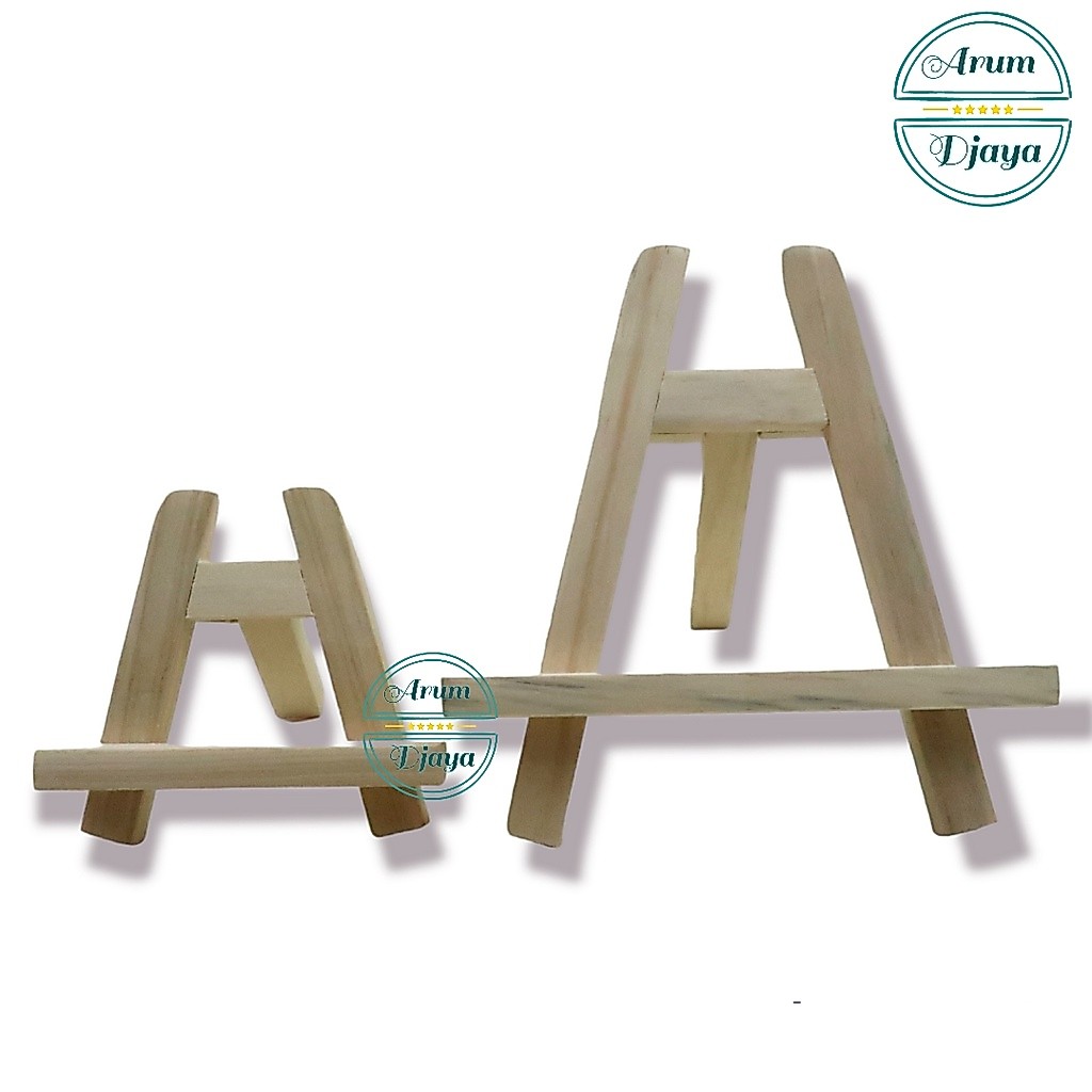 Stand Kayu  Stand Easel Lukis Berbagai Ukuran Keci Sedang Besar Stand Bunga Papan Stand Kayu Tripot 