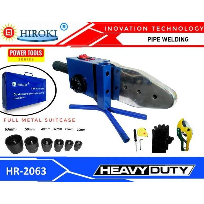 Hiroki Mesin Pipe Welding Las Pipa Ppr Pvc Pemanas Pipa Pp Cetak Keni