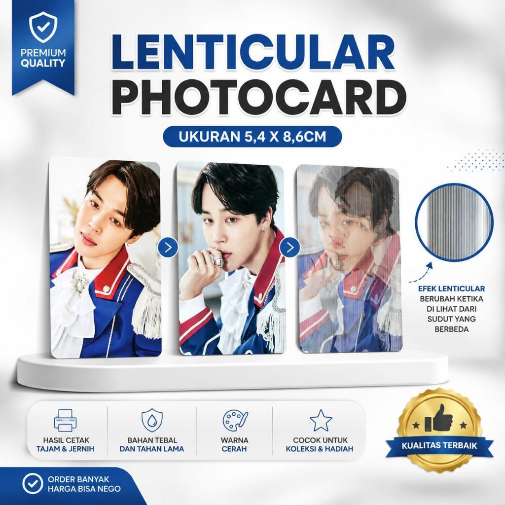 LENTICULAR PHOTOCARD CUSTOM size 5.4x8.6cm
